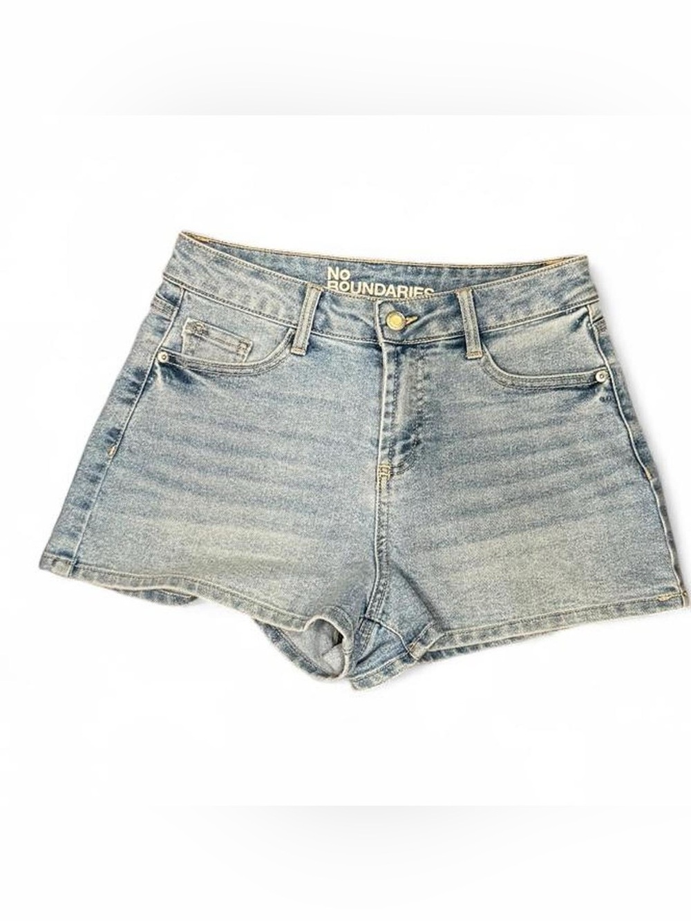 No Boundaries Light Blue Denim Women's Shorts, never worn! Size 2.